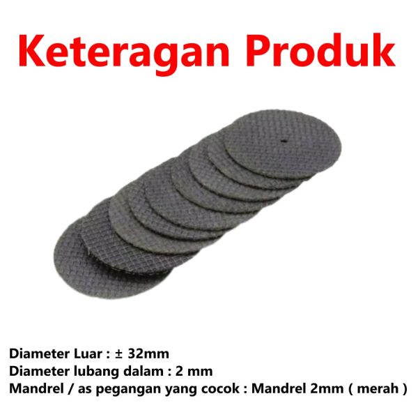 Mata Potong Besi Mini Gerinda OD32 - ID2 - Image 3