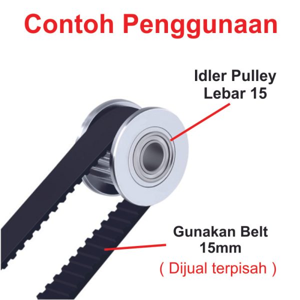 GT2 Idler Pulley 20T W15 B5 - Gigi - Image 2