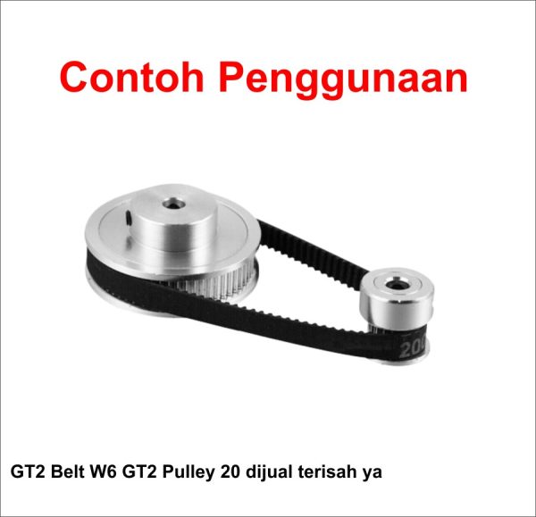 GT2 Pulley 80T W6 B8 - Silver - Image 5