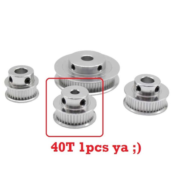 GT2 Pulley 40T W15 B8 - Silver - Image 5