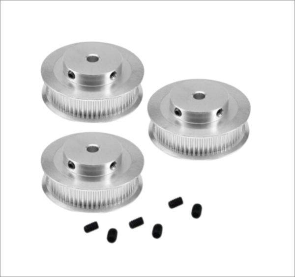 GT2 Pulley 80T W6 B8 - Silver - Image 3