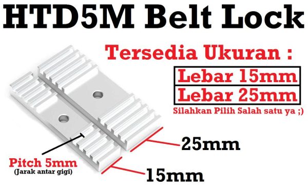 HTD5 Belt Lock Clamp - M5 - Image 2