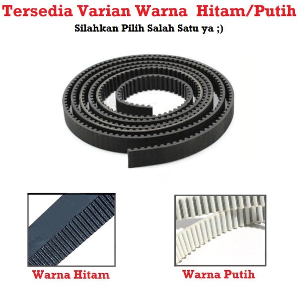 HTD5M Belt W15 Rubber dan Steel Core - 10cm - Image 5