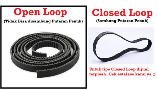 HTD5M Belt W15 Rubber dan Steel Core - 10cm - Image 3