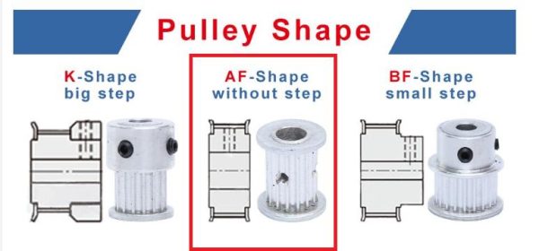 HTD3M Pulley AF 20T W15 W10 - Image 4