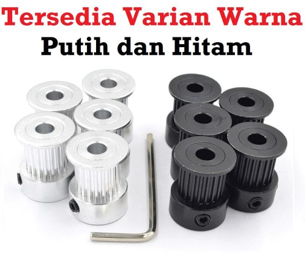 HTD5M Pulley 60T W15 - Silver - Image 4